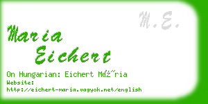 maria eichert business card
